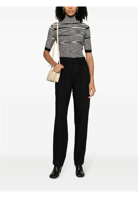 Pantaloni sartoriali con pieghe in nero - donna PROENZA SCHOULER WHITE LABEL | WL2336167001